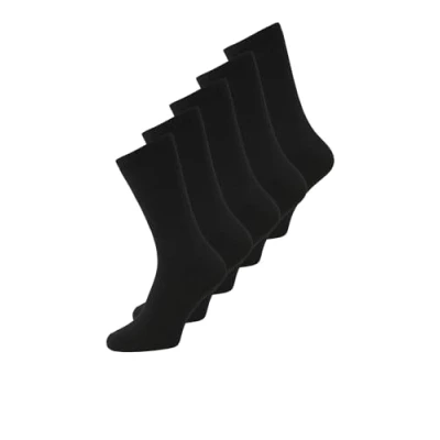 Afbeelding van Jack &amp; Jones Jacbasic Tennis SOCK 5 PACK Sokken, Heren, Maat: One Size, Black