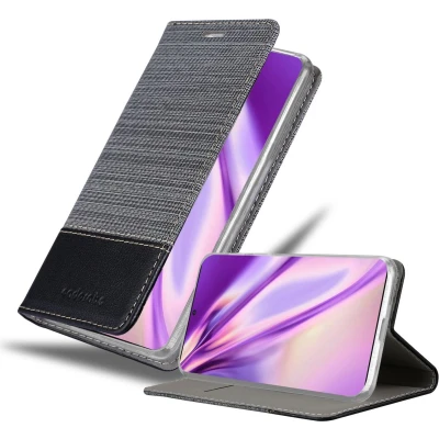 Afbeelding van Cadorabo Hoesje geschikt voor Samsung Galaxy NOTE 20 ULTRA in GRIJS ZWART Beschermhoes met magnetische sluiting, standfunctie en kaartvakje Book Case Cover Etui
