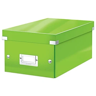 Image de Leitz Click &amp; Store WOW DVD Boite de rangement supports capacité : 20 DVD, 40 (boîtiers fins) vert