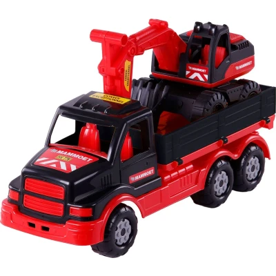 Afbeelding van Cavallino Mammoet Torpedo Vrachtwagen met Graafmachine, 44,5cm
