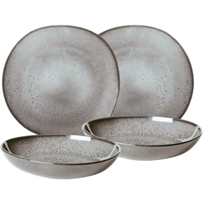 Afbeelding van Villeroy &amp; Boch Serviesset Lave Beige 4 delig