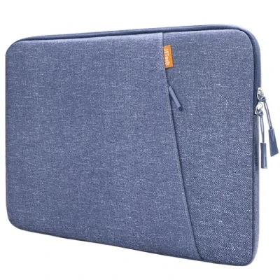 Afbeelding van JETech Laptophoes voor 13,3 Inch MacBook Air/Pro, 14 Pro 2021 M1, 13 13,6 Notebook, Waterdichte Schokbestendige Tas met Zak (Paars)