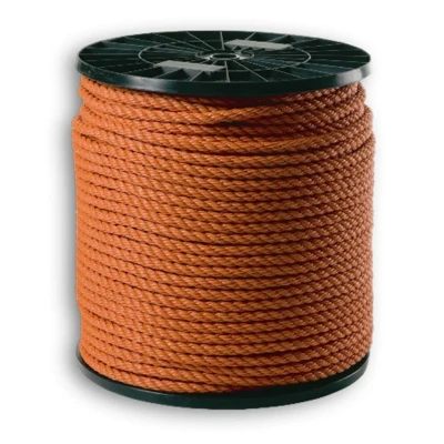 Afbeelding van Muller polypropeen touw 8mm oranje (Per 200 meter)