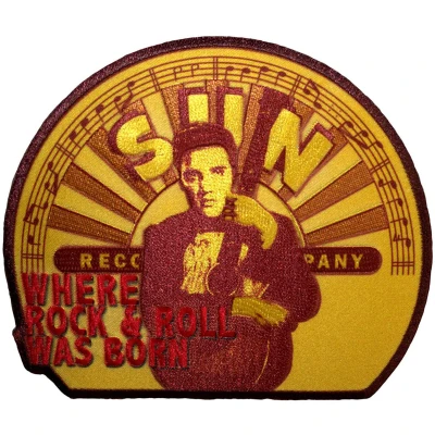 Afbeelding van Elvis Presley Where R&amp;R Was Born Patch Geel