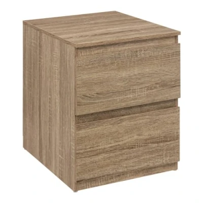 Afbeelding van 5five commode met 2 laden &quot;dolo&quot; in natuurlijk houteffect