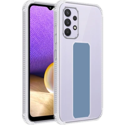Afbeelding van Cadorabo Hoesje geschikt voor Samsung Galaxy A33 5G in LICHTBLAUW Beschermhoes gemaakt van flexibel TPU silicone Cover Case met houder en standfunctie