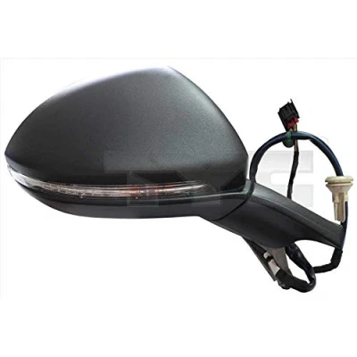 Afbeelding van Buitenspiegel Tyc 337 0242 Links voor elek. spiegelverstelling, Bol vormig, Te verwarmen VOLKSWAGEN: Golf 7, 7 Variant