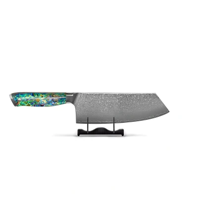 Afbeelding van Parelmoer Jewels Damascus Nakiri mes 20 cm