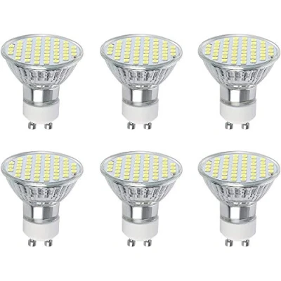 Afbeelding van Vicloon Ledlampen, GU10, 6 stuks, 3 W, komt overeen met 30 halogeenlamp, led spot, koud wit 6500 K, 300 lm, 120 graden brede straal