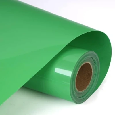 Afbeelding van Hikenri thermo transfer vinylrollen, 30,5 cm x 3 m, voor Silhouette Cameo, eenvoudig te snijden en verwijderen, T shirts, kleding, hoeden ander textiel (saliegroen)