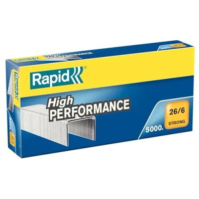 Afbeelding van Rapid, sterke 26/6 nietjes, capaciteit 30 vel, gegalvaniseerd staal, doos met 5000 categorie &quot;Strong&quot;