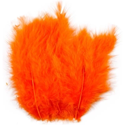 Afbeelding van Creotime Kalkoenveren 5 12 Cm Oranje 15 Stuks