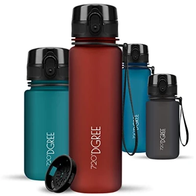 Afbeelding van Drinkfles, waterfles fruittheezeef, 500 ml, waterdicht, lekvrij, herbruikbaar, licht, ideaal voor school, sport, fitness, sportschool, werk