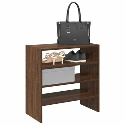 Image de vidaXL Étagères à chaussures 2 pcs empilable chêne marron 60x30x30,5cm858870
