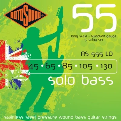 Image de Rotosound RS555LD Solo Bass Jeu de 5 cordes basse 45 130