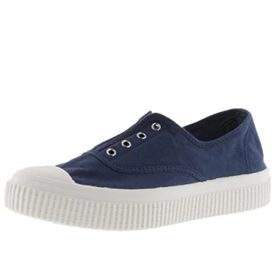 Afbeelding van VICTORIA TENNIS 1915 RE EDITIE ENGELSE DROOM EN ELASTIEK GEKLEURD CANVAS, marineblauw