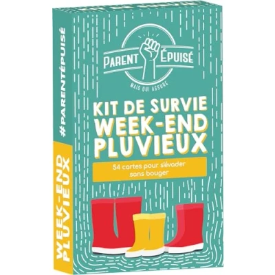 Afbeelding van Asmodee Funomenum Ouder Uitverkocht: Weekend Survival Kit regenachtig Bordspellen Kaartspellen Kinderspelletjes vanaf 4 jaar 2 spelers Franse versie
