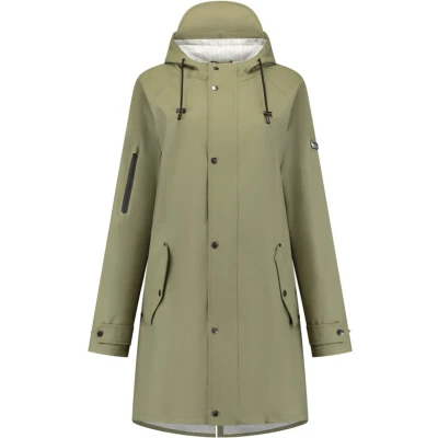 Afbeelding van Mirage Regenjas Rainfall Trenchcoat maat XL gemaakt van polyester soft touch olive green