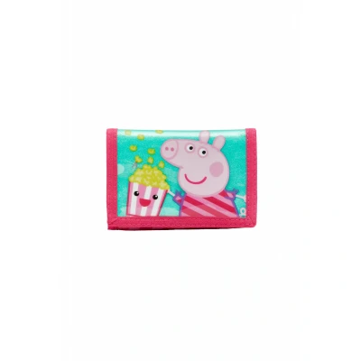 Afbeelding van Peppa Pig roze meisjes portomonnee popcorn