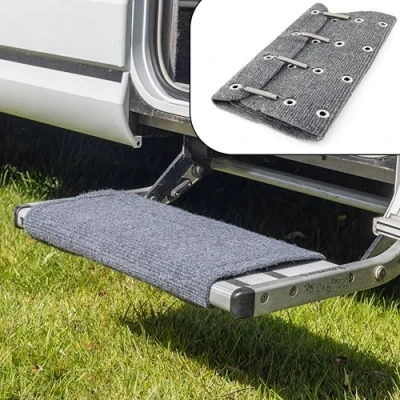Afbeelding van Homebee® Paillasson antidérapant pour camping car et caravane, tapis marches de camping, d&#039;extérieur