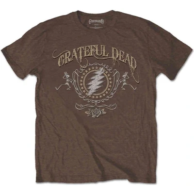 Afbeelding van Grateful Dead Heren Tshirt XXL Bolt Bruin