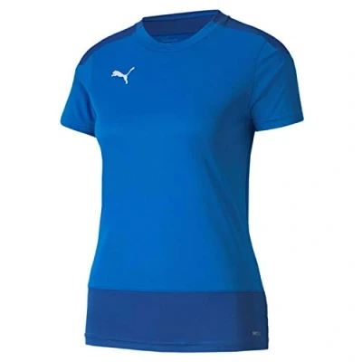Afbeelding van Puma Teamgoal 23 Training Jersey W Dames T Shirt, Red Chili Pepper, S, Elektrisch Blue Lemonade team Power