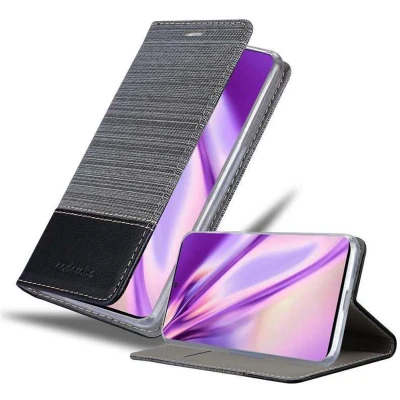 Afbeelding van Cadorabo Hoesje geschikt voor Samsung Galaxy S20 PLUS in GRIJS ZWART Beschermhoes met magnetische sluiting, standfunctie en kaartvakje Book Case Cover Etui