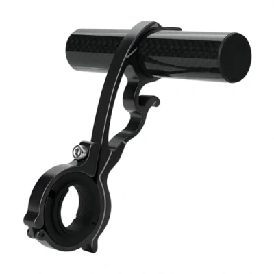 Afbeelding van VIFER fietsstuurverlenging 10 cm verlenging van aluminiumlegering multifunctionele voor led licht telefoon GPS fietsaccessoires (zwart)