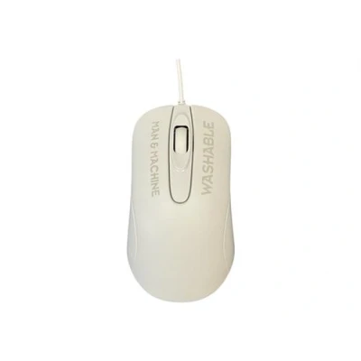 Image de Man &amp; Machine C Souris lavable droitiers et gauchers optique 2 boutons filaire USB blanc