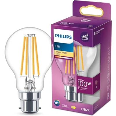 Afbeelding van Philips LED lamp standaard B22 100W warm wit mat, glas