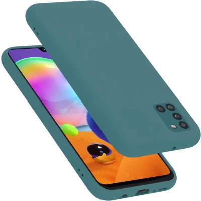 Afbeelding van Cadorabo Hoesje geschikt voor Samsung Galaxy A31 in LIQUID GROEN Beschermhoes gemaakt van flexibel TPU silicone Case Cover