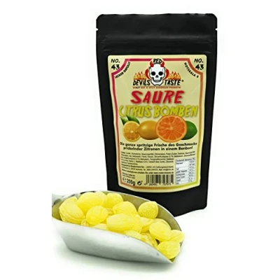 Afbeelding van zure Citrus Bomben 200g Hotschaal 0 Red Devls knop