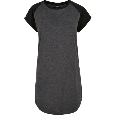 Afbeelding van Urban Classics Raglan TEE Jerseyjurk, Dames, Maat: Medium, Charcoal black