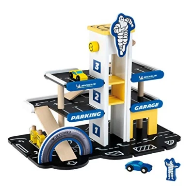 Afbeelding van Michelin Houten Parkeergarage + 2 Auto&#039;S