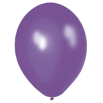 Afbeelding van Paarse ballonnen metallic 30cm 10 stuks