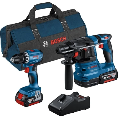 Afbeelding van Bosch Professional Accu Combiset GSR 18V 45 + GBH 22 4,0Ah in Tas 0615A50038