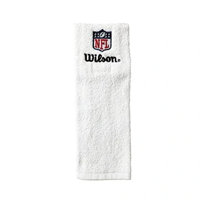 Afbeelding van Wilson NFL FIELD voetbalhanddoek, katoen, met klittenband, wit