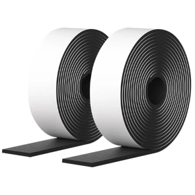 Afbeelding van 2 stuks viltstrips met zelfklevende achterkant, viltglijders, antislip op maat te snijden, ter bescherming van meubels, oppervlakken, stoelen, muren, hardhouten vloeren