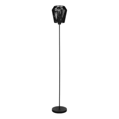 Afbeelding van EGLO Persley Vloerlamp E27 155,5 cm Zwart Papier