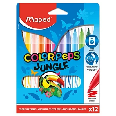 Afbeelding van Color&#039;peps Jungle viltstiften medium penpunt x 12