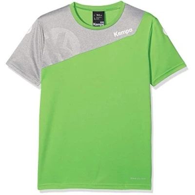 Afbeelding van Kempa Core 2.0 Shirt Kind Hoop Groen Donker Grijs Melange Maat 128