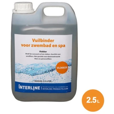 Afbeelding van Interline Vlokker 2,5 Liter Transparant Zwembad Schoonmaak