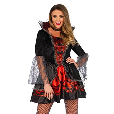 Afbeelding van LEG AVENUE Sexy vleermuis vampier kostuum voor dames S/M