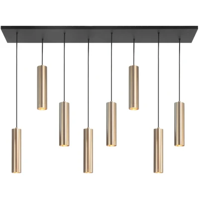 Afbeelding van HighLight Hanglamp Perugia Goud 8 lichts
