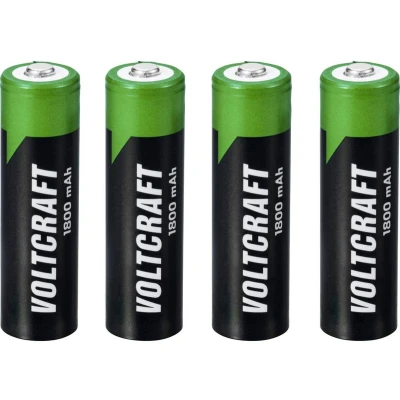 Afbeelding van VOLTCRAFT VC 16026010 Oplaadbare AA batterij (penlite) NiMH 1800 mAh 1.2 V 4 stuk(s)