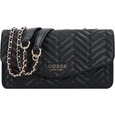 Afbeelding van Guess Anning Convertible Xbody FLAP Schoudertas, Dames, Maat: One Size, Black
