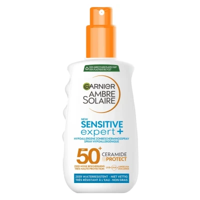 Afbeelding van 6x Garnier Ambre Solaire Sensitive Expert+ Zonnebrandspray SPF 50+ Ceramide Protect 150 ml