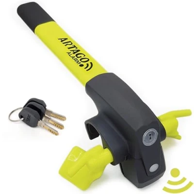 Afbeelding van Artago 870 diefstalbeveiliging auto stuurwiel 2 in 1 stuurslot en intelligent alarm 120 dB met alarm,