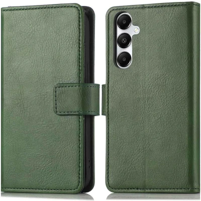 Afbeelding van imoshion Hoesje Geschikt voor Samsung Galaxy A16 (5G) Met Pasjeshouder Luxe Bookcase Groen