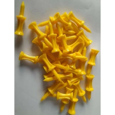 Afbeelding van Pure4Golf 30 Plastic Step Tees Geel 43mm